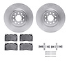 6612-59030 Brake Rotors w/5000 Euro Ceramic Brake Pads Kit with Hardware, 2017-2021 Acura/Honda, Position: Front - image 1