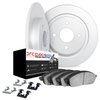 6612-65007 Brake Rotors w/5000 Euro Ceramic Brake Pads Kit with Hardware, 1969-1973 GM, Position: Front - image 2