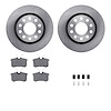 6612-73124 Brake Rotors w/5000 Euro Ceramic Brake Pads Kit with Hardware, 2004-2005 Audi/Volkswagen, Position: Rear - image 1
