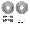 6612-92023 Brake Rotors w/5000 Euro Ceramic Brake Pads Kit with Hardware, 2012-2018 BMW, Position: Rear - image 1