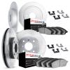 6614-12113 Brake Rotors w/5000 Euro Ceramic Brake Pads Kit with Hardware, 2013-2019 Mopar, Position: Front and Rear - image 1