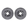 7002-01000 Drilled/Slotted Brake Rotors [Silver], 2004-2009 Multiple Makes/Models, Position: Front - image 1