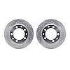 7002-02038 Drilled/Slotted Brake Rotors [Silver], 1977-1988 Porsche, Position: Rear