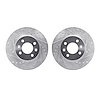 7002-03000 Drilled/Slotted Brake Rotors [Silver], 2006-2012 Multiple Makes/Models, Position: Front - image 1