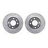 7002-03002 Drilled/Slotted Brake Rotors [Silver], 2003-2006 Multiple Makes/Models, Position: Front - image 1