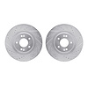 7002-03026 Drilled/Slotted Brake Rotors [Silver], 2013-2020 Kia/Hyundai/Genesis, Position: Front