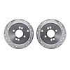 7002-03034 Drilled/Slotted Brake Rotors [Silver], 2006-2012 Multiple Makes/Models, Position: Rear - image 1
