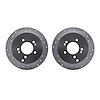 7002-03051 Drilled/Slotted Brake Rotors [Silver], 2001-2016 Kia/Hyundai/Genesis, Position: Rear - image 1