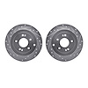 7002-03052 Drilled/Slotted Brake Rotors [Silver], 2007-2009 Kia/Hyundai/Genesis, Position: Rear - image 1