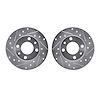 7002-07000 Drilled/Slotted Brake Rotors [Silver], 1966-1992 Multiple Makes/Models, Position: Front, Rear - image 1