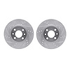 7002-07001 Drilled/Slotted Brake Rotors [Silver], 2009-2019 Mopar, Position: Front - image 1