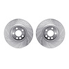 7002-11000 Drilled/Slotted Brake Rotors [Silver], 2015-2019 Multiple Makes/Models, Position: Front - image 1