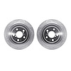 7002-13039 Drilled/Slotted Brake Rotors [Silver], 2005-2009 Subaru, Position: Rear - image 1