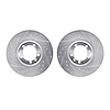 7002-16004 Drilled/Slotted Brake Rotors [Silver], 1981-1989 Alfa Romeo, Position: Front