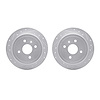 7002-18005 Drilled/Slotted Brake Rotors [Silver], 1999-2002 GM, Position: Rear - image 1
