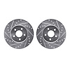 7002-20000 Drilled/Slotted Brake Rotors [Silver], 2001-2008 Multiple Makes/Models, Position: Front - image 1