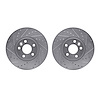 7002-27001 Drilled/Slotted Brake Rotors [Silver], 2007-2018 Multiple Makes/Models, Position: Front - image 1