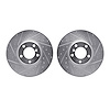 7002-31000 Drilled/Slotted Brake Rotors [Silver], 2012-2021 BMW, Position: Front - image 1
