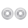 7002-31014 Drilled/Slotted Brake Rotors [Silver], 1977-1977 BMW, Position: Front - image 1