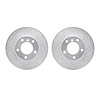 7002-31025 Drilled/Slotted Brake Rotors [Silver], 1996-2003 BMW, Position: Front - image 1