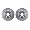 7002-31033 Drilled/Slotted Brake Rotors [Silver], 2011-2019 BMW, Position: Front