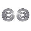 7002-31040 Drilled/Slotted Brake Rotors [Silver], 2009-2017 BMW, Position: Front - image 1