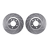 7002-31050 Drilled/Slotted Brake Rotors [Silver], 1995-2002 BMW, Position: Front - image 1