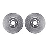 7002-31059 Drilled/Slotted Brake Rotors [Silver], 2002-2006 BMW, Position: Front - image 1