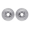 7002-31060 Drilled/Slotted Brake Rotors [Silver], 2007-2019 BMW, Position: Front - image 1