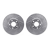 7002-31061 Drilled/Slotted Brake Rotors [Silver], 2007-2018 BMW, Position: Front - image 1