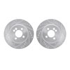 7002-32000 Drilled/Slotted Brake Rotors [Silver], 2002-2008 Mini, Position: Front - image 4