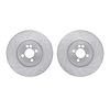 7002-32006 Drilled/Slotted Brake Rotors [Silver], 2013-2013 Mini, Position: Front - image 1