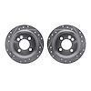 7002-32015 Drilled/Slotted Brake Rotors [Silver], 2002-2015 Mini, Position: Rear - image 1