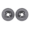 7002-32017 Drilled/Slotted Brake Rotors [Silver], 2009-2014 Mini, Position: Rear - image 1