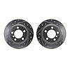7002-32020 Drilled/Slotted Brake Rotors [Silver], 2013-2016 Mini, Position: Rear - image 1