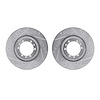 7002-37000 Drilled/Slotted Brake Rotors [Silver], 1992-2002 Multiple Makes/Models, Position: Front - image 1