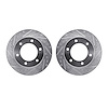 7002-37004 Drilled/Slotted Brake Rotors [Silver], 2001-2004 Multiple Makes/Models, Position: Front - image 1