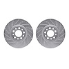 7002-39001 Drilled/Slotted Brake Rotors [Silver], Fits Select Mopar, Position: Front - image 1