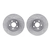 7002-39016 Drilled/Slotted Brake Rotors [Silver], 2003-2009 Mopar, Position: Front - image 1