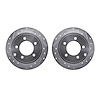 7002-39017 Drilled/Slotted Brake Rotors [Silver], 2007-2017 Multiple Makes/Models, Position: Rear - image 1