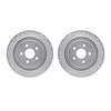 7002-39024 Drilled/Slotted Brake Rotors [Silver], 1989-1995 Mopar, Position: Rear - image 1