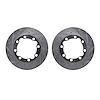 7002-40000 Drilled/Slotted Brake Rotors [Silver], 1988-2000 Multiple Makes/Models, Position: Front - image 1