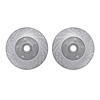 7002-40009 Drilled/Slotted Brake Rotors [Silver], 1976-1981 Mopar, Position: Front - image 1
