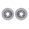 7002-40018 Drilled/Slotted Brake Rotors [Silver], 2001-2007 Mopar, Position: Front - image 1