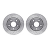 7002-40019 Drilled/Slotted Brake Rotors [Silver], 2008-2016 Multiple Makes/Models, Position: Front - image 1