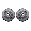 7002-40024 Drilled/Slotted Brake Rotors [Silver], 1978-1997 Mopar, Position: Front - image 1