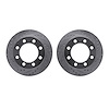 7002-40027 Drilled/Slotted Brake Rotors [Silver], 1971-1997 Mopar, Position: Front - image 1