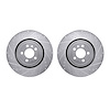 7002-40036 Drilled/Slotted Brake Rotors [Silver], Fits Select Mopar, Position: Front - image 1