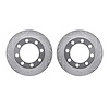 7002-40037 Drilled/Slotted Brake Rotors [Silver], 1989-1993 Mopar, Position: Front - image 1