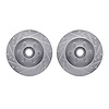 7002-40041 Drilled/Slotted Brake Rotors [Silver], 1993-1996 Mopar, Position: Front - image 1